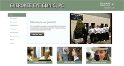 Desktop Screenshot of cherokeeeyeclinic.net
